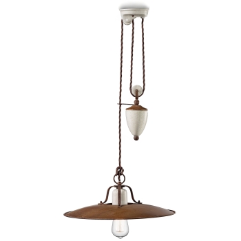 Loquet de suspension antique d.40 RETRO' GRUNGE C1436 par Ferroluce