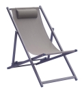 Chaise de plage Greenwood gris tourterelle