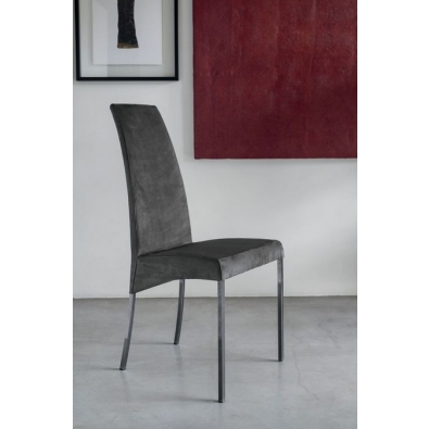 Chaise Aida de Bontempi avec structure en acier rembourrée