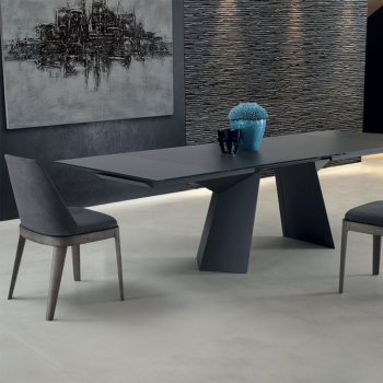 Chaise Bontempi Margot avec structure rembourrée en bois ou en acier laqué