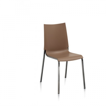 Chaise Eva Bontempi en polypropylène pour usage intérieur et extérieur 