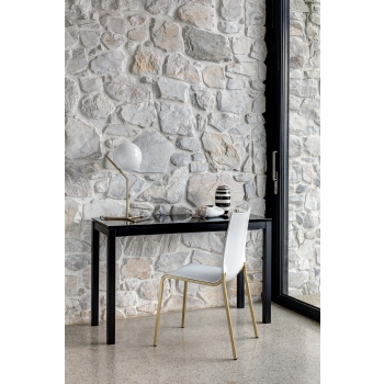 Chaise Eva Bontempi en polypropylène pour usage intérieur et extérieur 