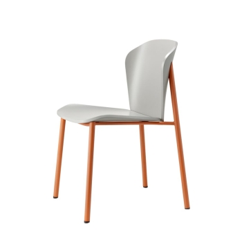 Chaise Finn en métal et bois sans accoudoirs par Scab Design