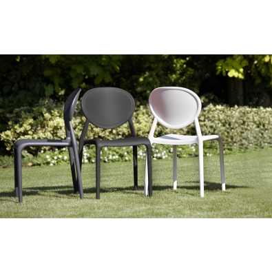 Chaise Gio empilable en technopolymère Scab Design sans accoudoirs