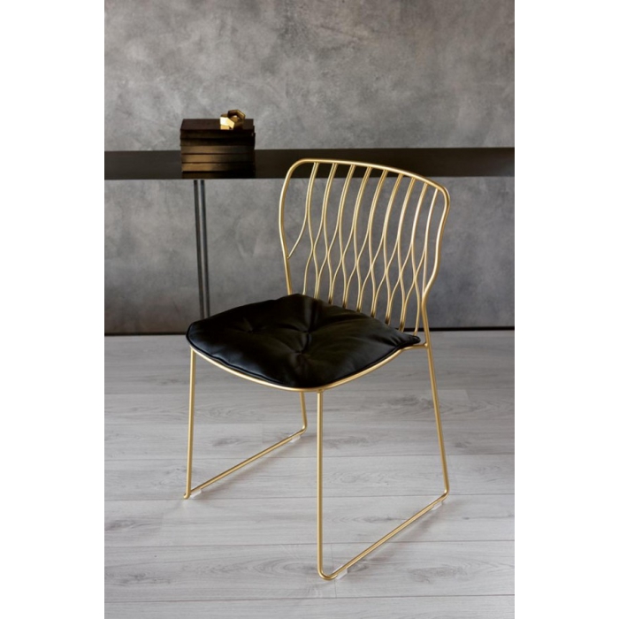 Chaise empilable Freak de Bontempi en fer pour intérieur