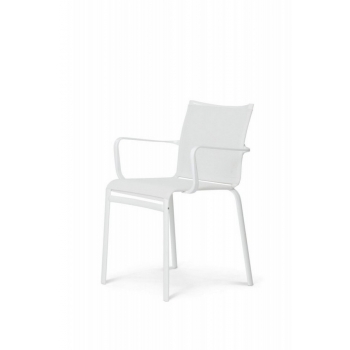 chaise empilable net Bontempi avec le siège à texplast et structure acciaio04