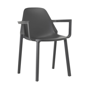 Chaise en plastique Più avec accoudoirs de Scab Design