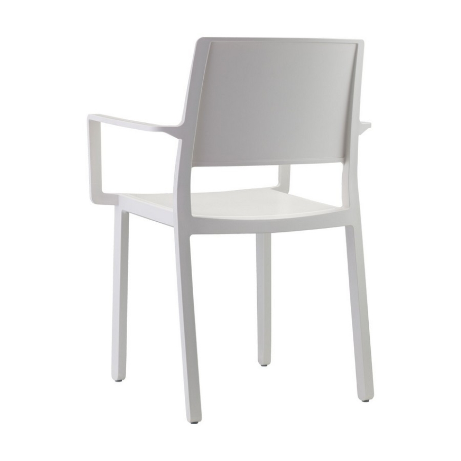 Chaise Kate empilable en technopolymère avec accoudoirs de Scab Design