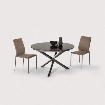 Chaise Kendra en similicuir d'Ingenia Bontempi