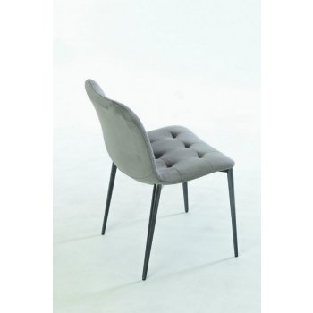 Chaise Kuga de Bontempi avec pieds en bois et métal