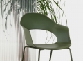 Chaise verte Lady B Go Scab design