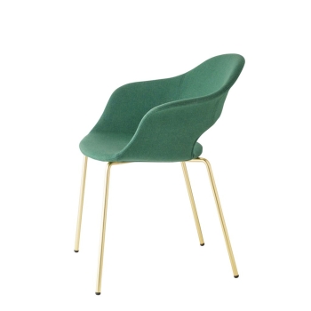 Chaise Lady B Pop avec pied en métal et assise rembourrée, par Scab Design
