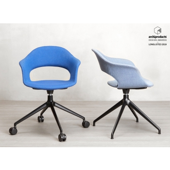 Chaise pivotante à tréteaux Lady B Pop Scab design