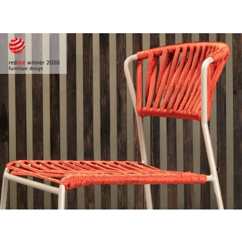 Fauteuil club Lisa en fils pvc design Scab