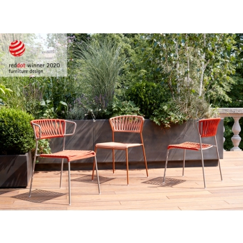 Fauteuil club Lisa en fils pvc design Scab