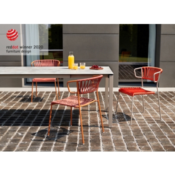 Fauteuil club Lisa en fils pvc design Scab