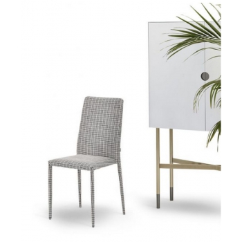 Chaise Malik Flex de Bontempi en éco-cuir, cuir ou tissu