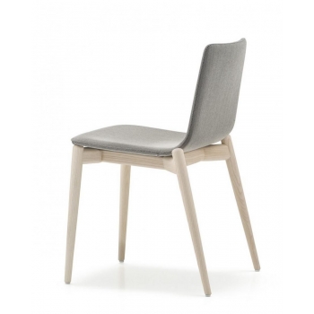 chaise Malmo 391 par Pedrali avec le tissu ou la coque en cuir