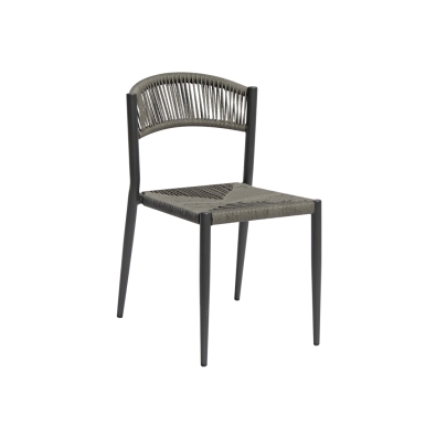 Chaise Milano anthracite et grise de Greenwood