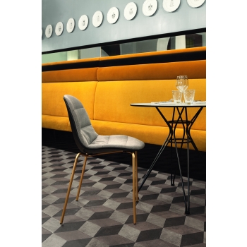 Chaise Mood avec revêtement Bontempi
