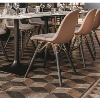 Chaise Mood avec revêtement Bontempi