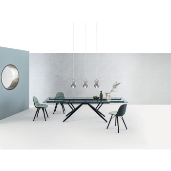 Chaise Mood avec revêtement Bontempi