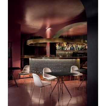 Chaise Mood avec revêtement Bontempi