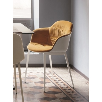 Chaise Mood avec revêtement Bontempi