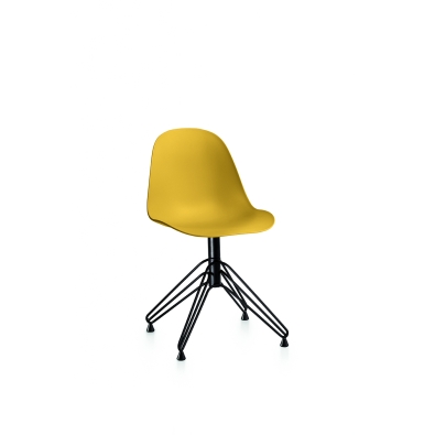 Chaise Mood de Bontempi avec base pivotante en acier