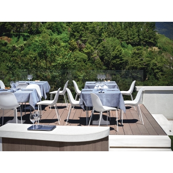 Chaise Mood de Bontempi pour l'extérieur