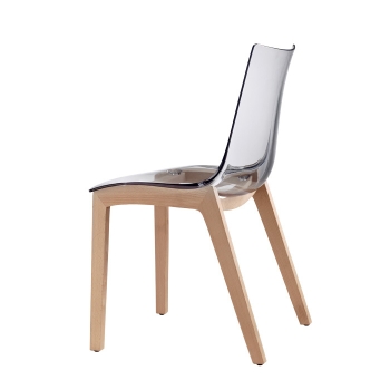 Chaise antichoc Natural Zebra avec coque transparente par Scab design