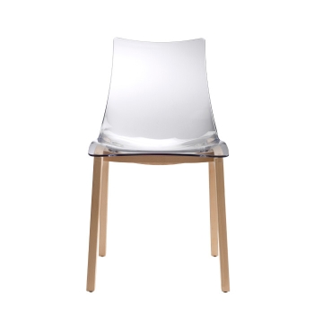 Chaise antichoc Natural Zebra avec coque transparente par Scab design