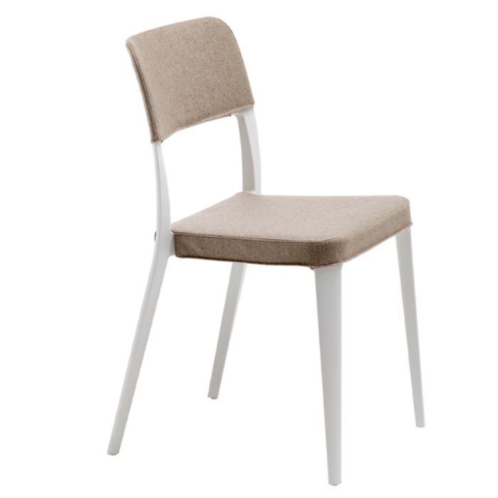 Chaise Nenè S PP-TS en polypropylène recouvert de tissu par Midj