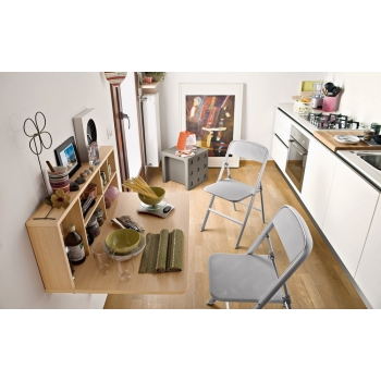 Chaise pliante en aluminium de Calligaris