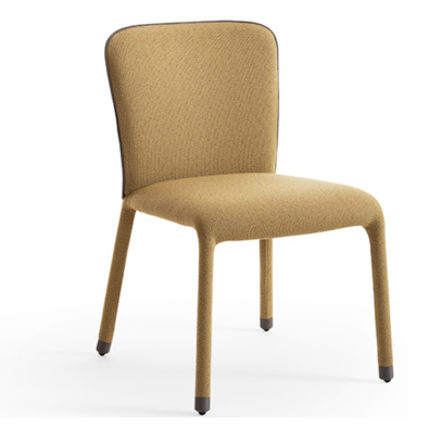 Chaise S1 S R_TS en métal recouverte de tissu ou de cuir par Midj