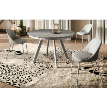 Chaise Sam avec monocoque rembourrée par Ingenia