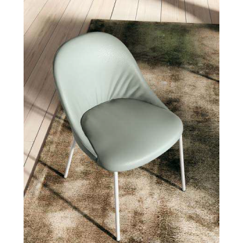 Chaise Sam avec monocoque rembourrée par Ingenia