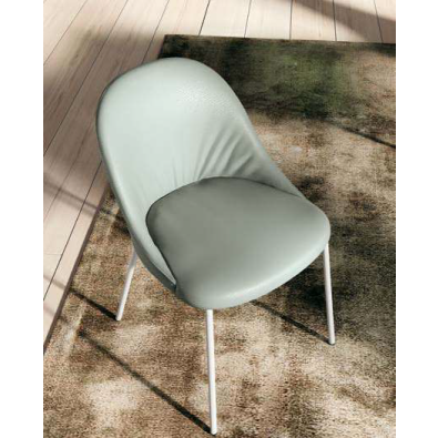 Chaise Sam avec monocoque rembourrée par Ingenia
