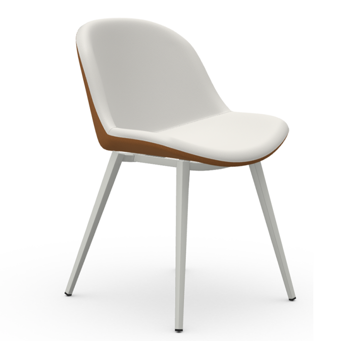 Chaise Sonny recouverte de tissu ou de cuir par Midj