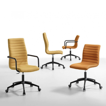 Chaise en métal Star DSB TS recouverte de tissu ou de cuir par Midj