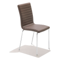 Chaise Star SM TS en métal recouverte de tissu ou de cuir par Midj