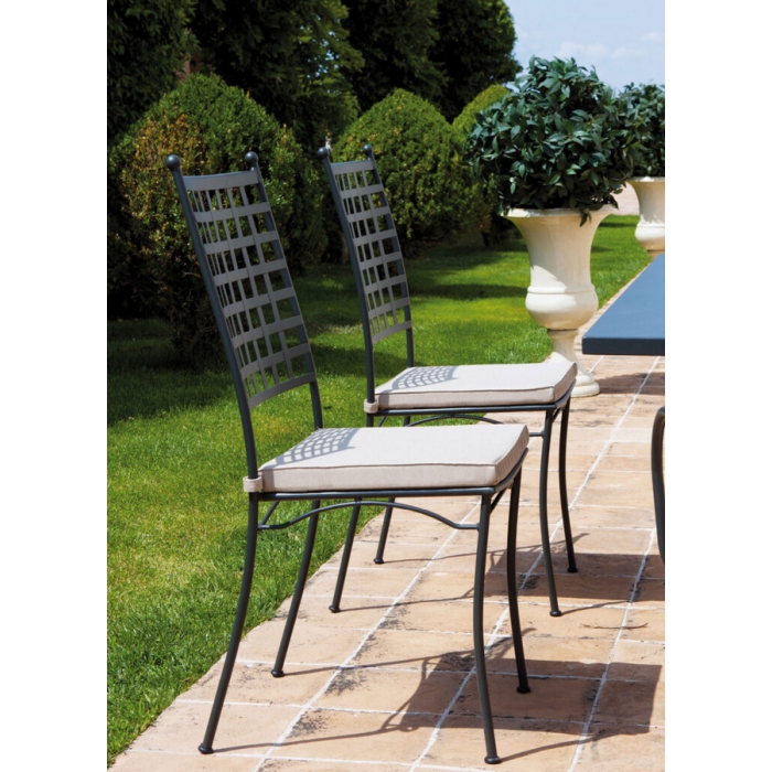 Chaise Tosca TO101 en fer et empilable Vermobil