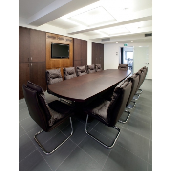 Chaise Urania par Olivo & Groppo, rembourrée avec un piètement luge