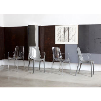 chaise Scab Vanity design avec accoudoirs en plastique