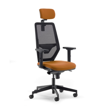 Chaise Viarte par Olivo & Groppo avec dossier en maille