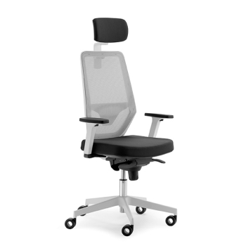 Chaise Viarte par Olivo & Groppo avec dossier en maille