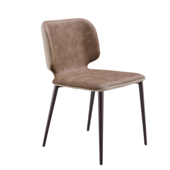 Chaise en métal Wrap SM TS recouverte de tissu ou de cuir par Midj