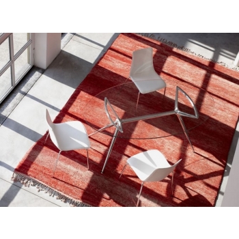 Chaise Zebra Pop Scab Design en plastique doublé et rembourré