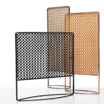 Portemanteau Guapa en métal et cuir par Midj