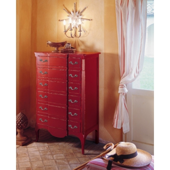 Console Tonin Casa Ottante avec deux tiroirs en bois